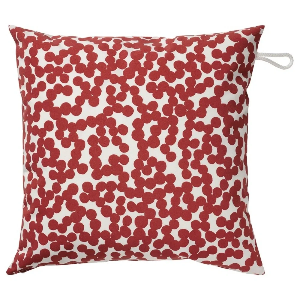 Ikea GULLBERGSÖ pillow covers, in/outdoor, red/dot pattern 20x 20
